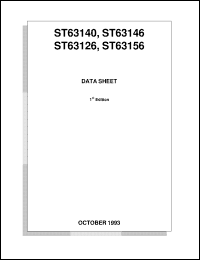 ST63140B1 datasheet: 8-BIT MICROCONTROLLER (MCU) WITH ROM, EPROM, OTP AND ON SCREEN DISPLAY (OSD) FOR TV FREQUENCY AND VOLTAGE SYNTHESIS ST63140B1