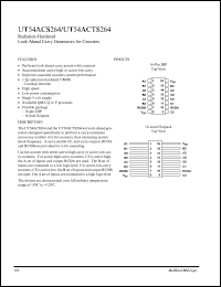 UT54ACS264 datasheet: Radiation-hardened look-ahead carry generator for counters. UT54ACS264