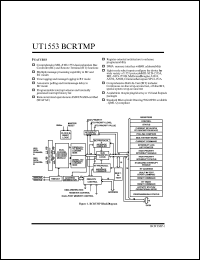 UT1553B/BCRTMP-WPC datasheet: UT1553B BCRTMP bus controller remote terminal multi-protocol. Lead finish gold. Prototype flow. UT1553B/BCRTMP-WPC