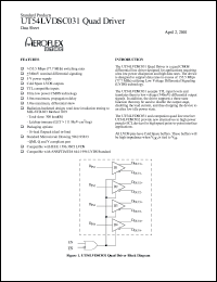 5962R9583303VXX datasheet: LVDS quad driver: SMD. Lead finish factory option. QML class V.  Total dose 1E5rad(Si). 5962R9583303VXX