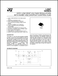 L4987CPT30 datasheet: VERY LOW DROP VOLTAGE REGULATOS WITH INHIBIT AND DROPOUT CONTROL FLAG L4987CPT30