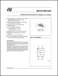 M4T32-BR12SH1 datasheet: TIMEKEEPER SNAPHAT (BATTERY & CRYSTAL) M4T32-BR12SH1