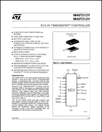 M48T212V datasheet: 3.3V-5V TIMEKEEPER CONTROLLER M48T212V