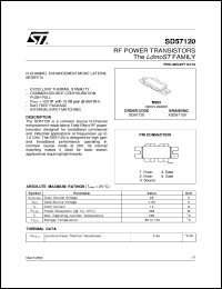 SD57120 datasheet: RF POWER TRANSISTORS N-CHANNEL ENHANCEMENT-MODE LATERAL MOSFETS SD57120