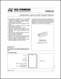 TDA8140 datasheet: HORIZONTAL DEFLECTION POWER DRIVER TDA8140