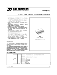 TDA8143 datasheet: HORIZONTAL DEFLECTION POWER DRIVER TDA8143