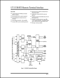 UT553B-RTIGCA datasheet: RTI remote terminal interface. 10% to 35% clock duty cycle. Lead finish solder. UT553B-RTIGCA