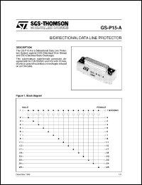 GS-P15-A datasheet: BIDIRECTIONAL DATA LINE PROTECTOR GS-P15-A