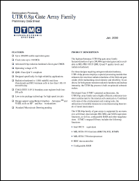 UTR50 datasheet: UTR 0.8u gate array. UTR50