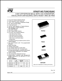 ST6215C datasheet: 8-BIT MICROCONTROLLER ( MCU ) WITH OTP, ROM, FASTROM, EPROM, A/D CONVERTER, OSCILLATOR SAFEGARD, SAFE RESET AND 28 PINS ST6215C