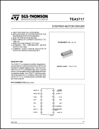 TEA3717DP datasheet: STEPPER MOTOR DRIVER TEA3717DP