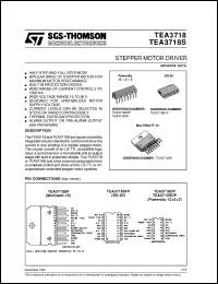 TEA3718DP datasheet: STEPPER MOTOR DRIVER TEA3718DP