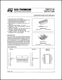 TEF3718SDP datasheet: STEPPER MOTOR DRIVER TEF3718SDP