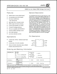 APW38HC45AKC-TR datasheet: 24 V, CMOS current-mode PWM voltage controller APW38HC45AKC-TR