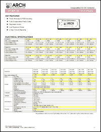 DF12-15D datasheet: +/-15 V, 1.95 W, encapsulated DC-DC converter DF12-15D