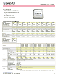 DH24-15D datasheet: +/-15 V, 15 W, encapsulated DC-DC converter DH24-15D