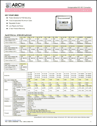 DH12-12D datasheet: +/-12 V, 15 W, encapsulated DC-DC converter DH12-12D