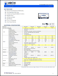 PWB-5001 datasheet: 5 V, 5 W, encapsulated AC-DC converter PWB-5001