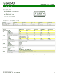 SA06-24-3.3S datasheet: 3.3 V, 5 W, encapsulated DC-DC converter SA06-24-3.3S