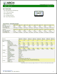 SB03-24-3.3S datasheet: 3.3 V, 3 W, encapsulated DC-DC converter SB03-24-3.3S