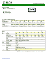 SB05-48-12D datasheet: +/-12 V, 6 W, encapsulated DC-DC converter SB05-48-12D