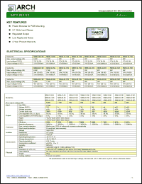 SB08-48-15S datasheet: 15 V, 8 W, encapsulated DC-DC converter SB08-48-15S