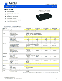 AQS75A-12S datasheet: 12 V, 75 W, AC-DC switching adapter AQS75A-12S