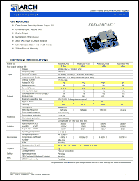AQS125O-24S datasheet: 24 V, 125 W, open frame switching power supply with PFC AQS125O-24S