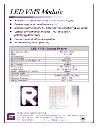 TP2136 datasheet: LED VMS module TP2136