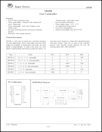 SD308-D datasheet: 4.5 V, fan controller SD308-D