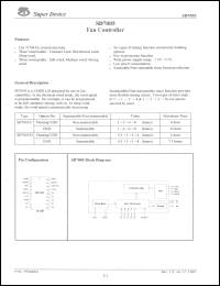SD7005-D datasheet: 4.5 V, fan controller SD7005-D