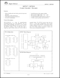 SD7017 datasheet: 3.3 V, 2-state encoder/decoder 32768Hz/14bit SD7017