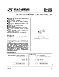TEA2261 datasheet: SWITCH MODE POWER SUPPLY CONTROLLER TEA2261
