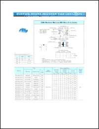 BR-HUB33-09V datasheet: Super red, 9 V, Surface mount resistor chip LED lamp BR-HUB33-09V