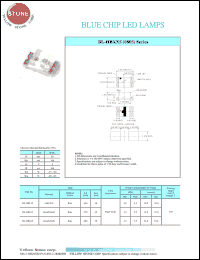 BL-HB335 datasheet: Blue, 30 mA, blue chip LED lamp BL-HB335