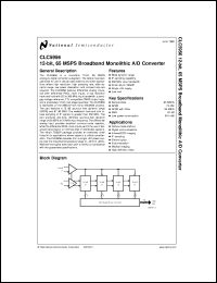 CLC5956IMTD datasheet: 12-bit, 65 MSPS Broadband Monolithic A/D Converter CLC5956IMTD