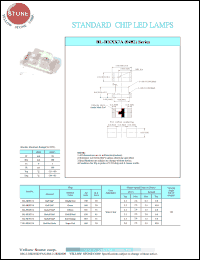 BL-HG037A datasheet: Green, 30 mA, standard chip LED lamp BL-HG037A