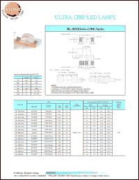 BL-HK034A datasheet: Ultra yellow, 30 mA, ultra chip LED lamp BL-HK034A