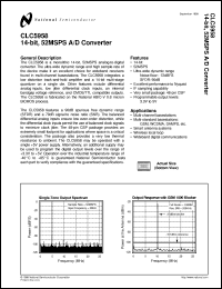 CLC5958SLB datasheet: 14-bit, 52MSPS A/D Converter CLC5958SLB