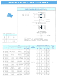 BL-HS136D datasheet: Super red, 30 mA, surface mount chip LED lamp BL-HS136D