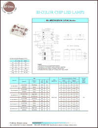 BL-HE1G033F-A datasheet: Hi-eff red/green, 30 mA, bi-color chip LED lamp BL-HE1G033F-A