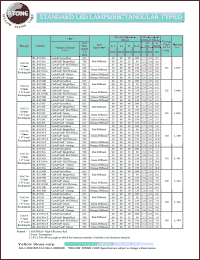 BL-R1138A datasheet: Red, standard LED lamp (rectangular type) BL-R1138A