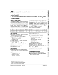 COP87L88CFN-XE datasheet: 8-Bit CMOS OTP Microcontrollers with 16k Memory and A/D Converter COP87L88CFN-XE