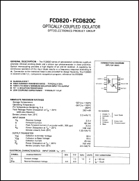 FCD820 datasheet: 1-channel optocoupler FCD820