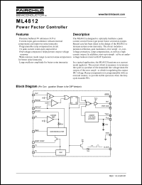 ML4812CQ datasheet: Power factor controller ML4812CQ