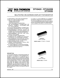 STV9426 datasheet: MULTISYNC ON-SCREEN DISPLAY FOR MONITOR STV9426