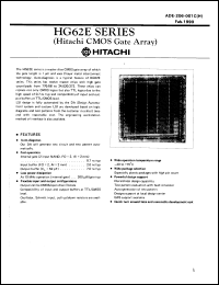 HG62E08 datasheet: 0.3-6.7 V, master slice CMOS gate array HG62E08