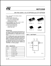 M27C256B datasheet: 256 KBIT (32KB X8) UV EPROM AND OTP EPROM M27C256B