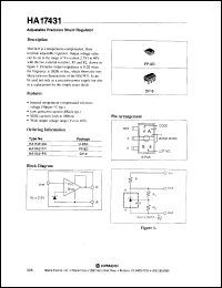 HA17431FP datasheet: 40 V, adjustable precision shunt regulator HA17431FP