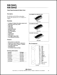 HA13441 datasheet: 15 V, three-phase brushless DC motor driver HA13441